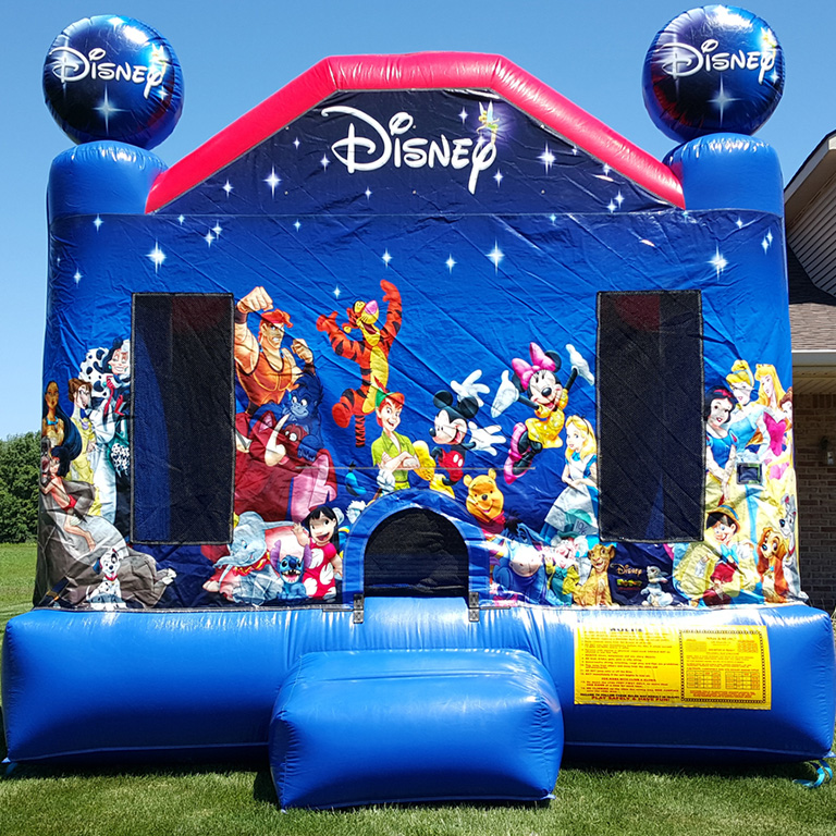 Disney-themed bounce house